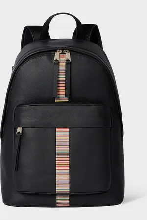 Paul Smith Signature Stripe Leather Backpack