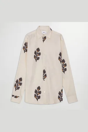 NN.07 Freddy Cotton-Blend Long-Sleeve Shirt - S