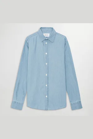 NN.07 Colby Denim Long-Sleeve Shirt - S