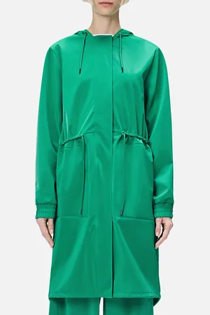 Rains String W Matte-Shell Parka Coat - L