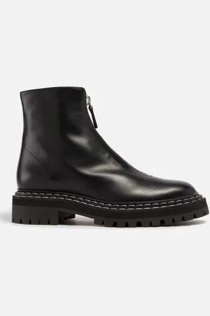 Proenza Schouler Lug Leather Ankle Boots - UK 3