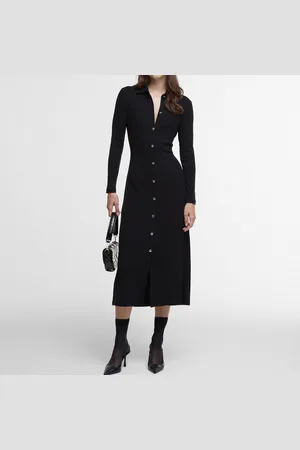 Barbour Della Ribbed-Jersey Maxi Dress - UK 8