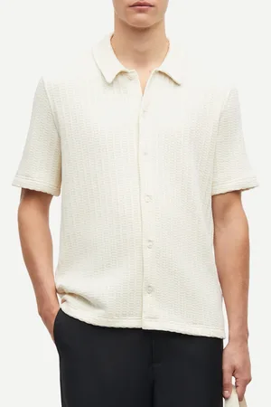 Samsøe Samsøe Sakvistbro Cotton-Blend Waffle Shirt - S