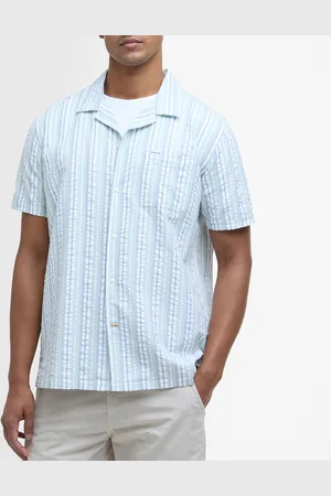 Barbour Beechcroft Regular-Fit Striped Cotton-Seersucker Shirt - S