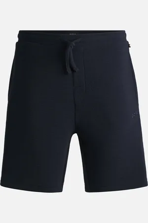 HUGO BOSS Ribbed Woven Lounge Shorts - S
