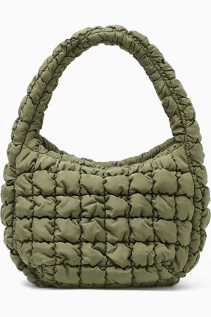 COS Oversized Diamond-quilted Bag in Black