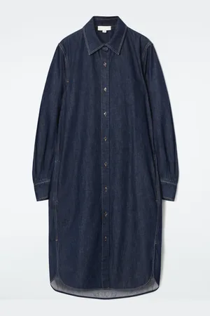 COS DENIM MIDI SHIRT DRESS