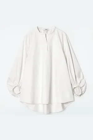 COS BALLOON-SLEEVE BLOUSE