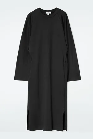 COS JERSEY MIDI COLUMN DRESS