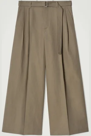 COS BELTED EXTRA WIDE-LEG PANTS