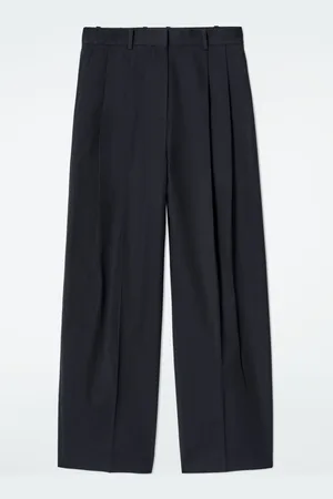 COS RELAXED COTTON WIDE-LEG PANTS