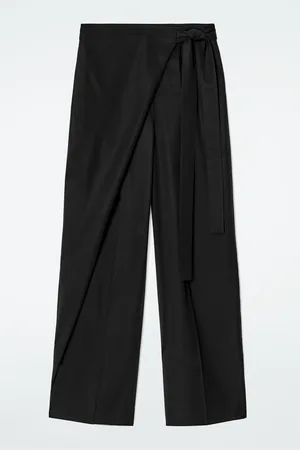 COS FLUID WRAP-FRONT TROUSERS
