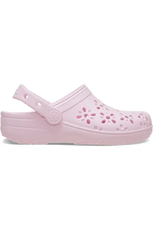 Crocs Toddler Classic Floral Cut-Out Clog