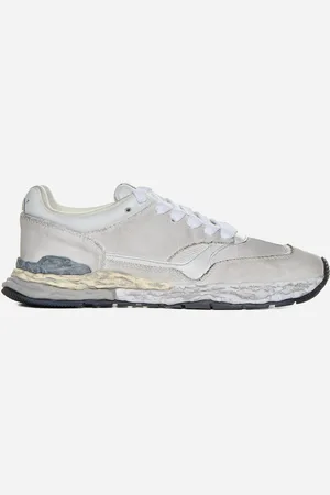 Maison Mihara Yasuhiro George canvas and leather low-top sneakers