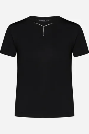 Y / PROJECT Stretch jersey Y CHROME baby tee