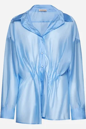 BLANCA Light blue voile Caesalpina shirt