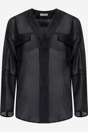 BLANCA Black voilè Chame blouse