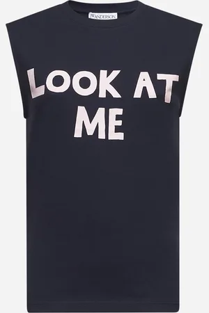 J.W.Anderson Blue jersey printed tank top