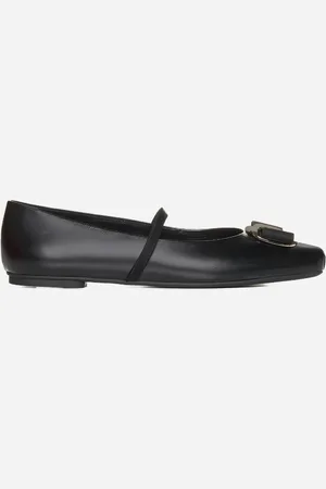 Salvatore Ferragamo Zina leather ballet flats