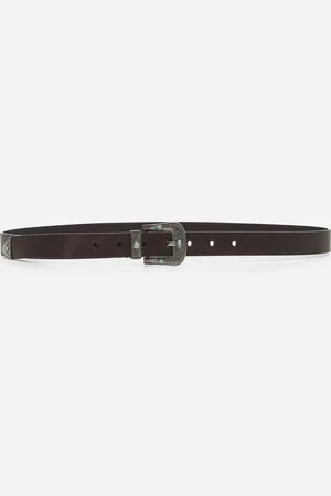 Brunello Cucinelli Brown pull-up calf leather belt