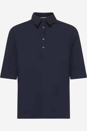 BLANCA Blue jersey Platy polo shirt