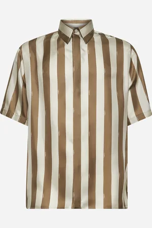 Fendi Beige Pequin silk shirt