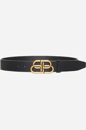 Balenciaga Leather BB Large Belt