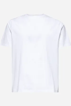 HERNO White superfine cotton stretch T-shirt