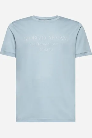 Giorgio Armani Light blue jersey Borgonuovo 11 T-shirt