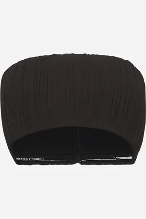 Alaïa Brown crêpe georgette bralette