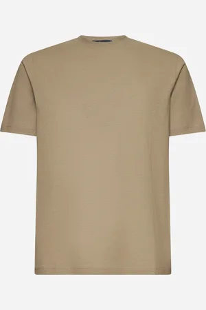 HERNO Dove grey voile crêpe jersey T-shirt