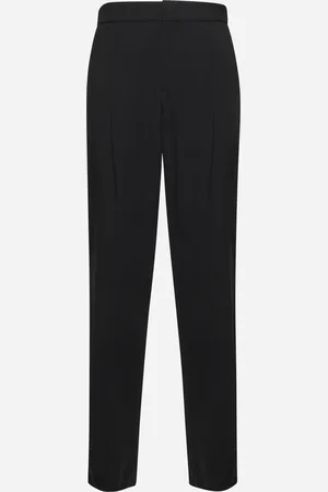 Giorgio Armani Black pure virgin wool crepe trousers