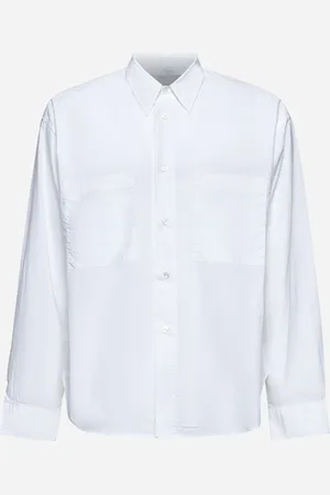 STUDIO NICHOLSON White poplin Salin shirt