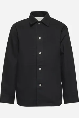 Jil Sander Black denim workwear overshirt