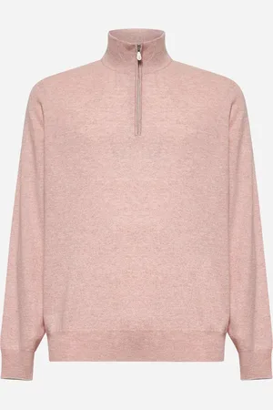 Brunello Cucinelli Pink cashmere turtleneck sweater