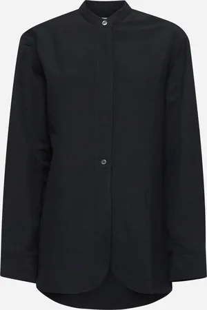 STUDIO NICHOLSON Blue linen and wool shirt