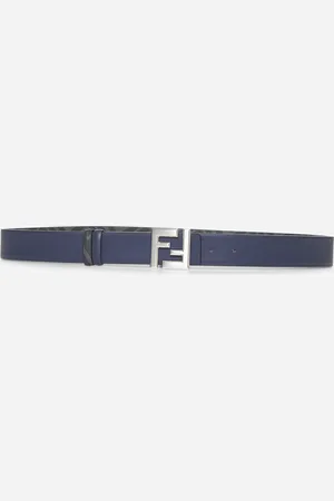 Fendi Blue Squared FF reversible belt