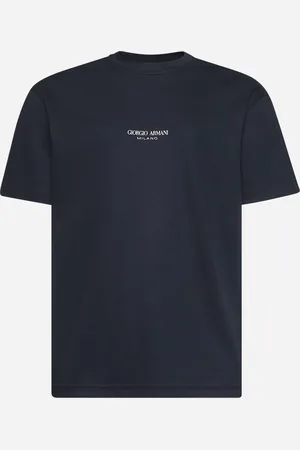 Giorgio Armani Blue cotton interlock T-shirt
