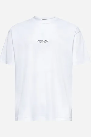 Giorgio Armani White cotton interlock T-shirt