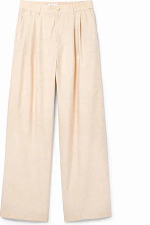 Desigual Tailored floral trousers
