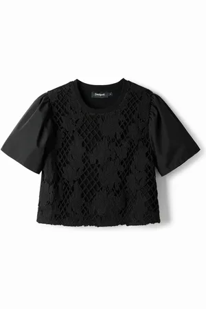 Desigual Semi lace T-shirt