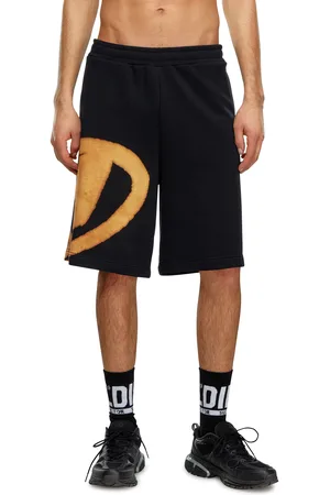 Diesel Sweat shorts with bleached logo Shorts