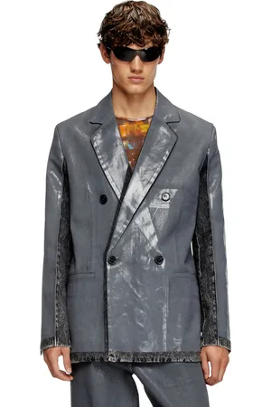 Diesel Denim blazer with half coating Denim Jackets