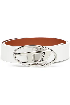 Diesel Reversible leather belt with Oval D buckle Belts
