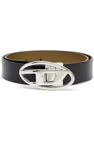 Diesel Reversible leather belt with Oval D buckle Belts
