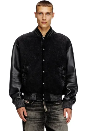 Diesel Denim and leather bomber jacket Leather jackets