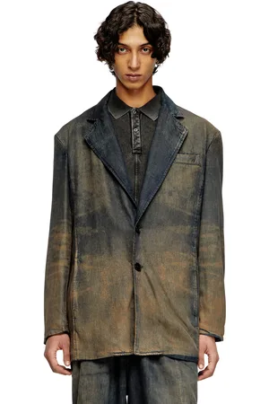 Diesel Blazer in fluid shaded denim Denim Jackets