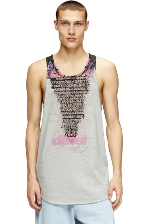 Diesel Tank top with lyrics print T Shirts