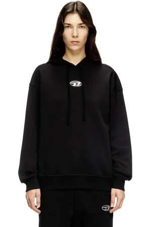 Diesel Hoodie with metal effect Oval D logo Sweaters