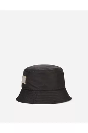 Dolce & Gabbana Hats - Hats and Gloves - Nylon bucket hat with branded plate male 57